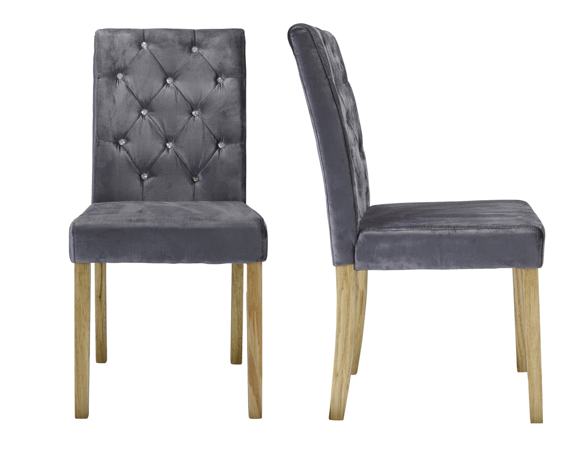 Chaillot Dining Chairs in Silver - Ezzo
