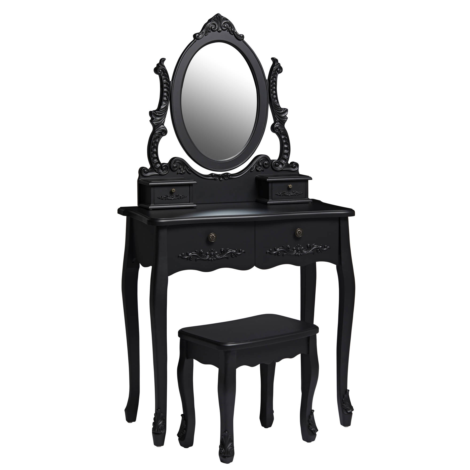 Marie Dressing Table with Mirror and Stool - Ezzo