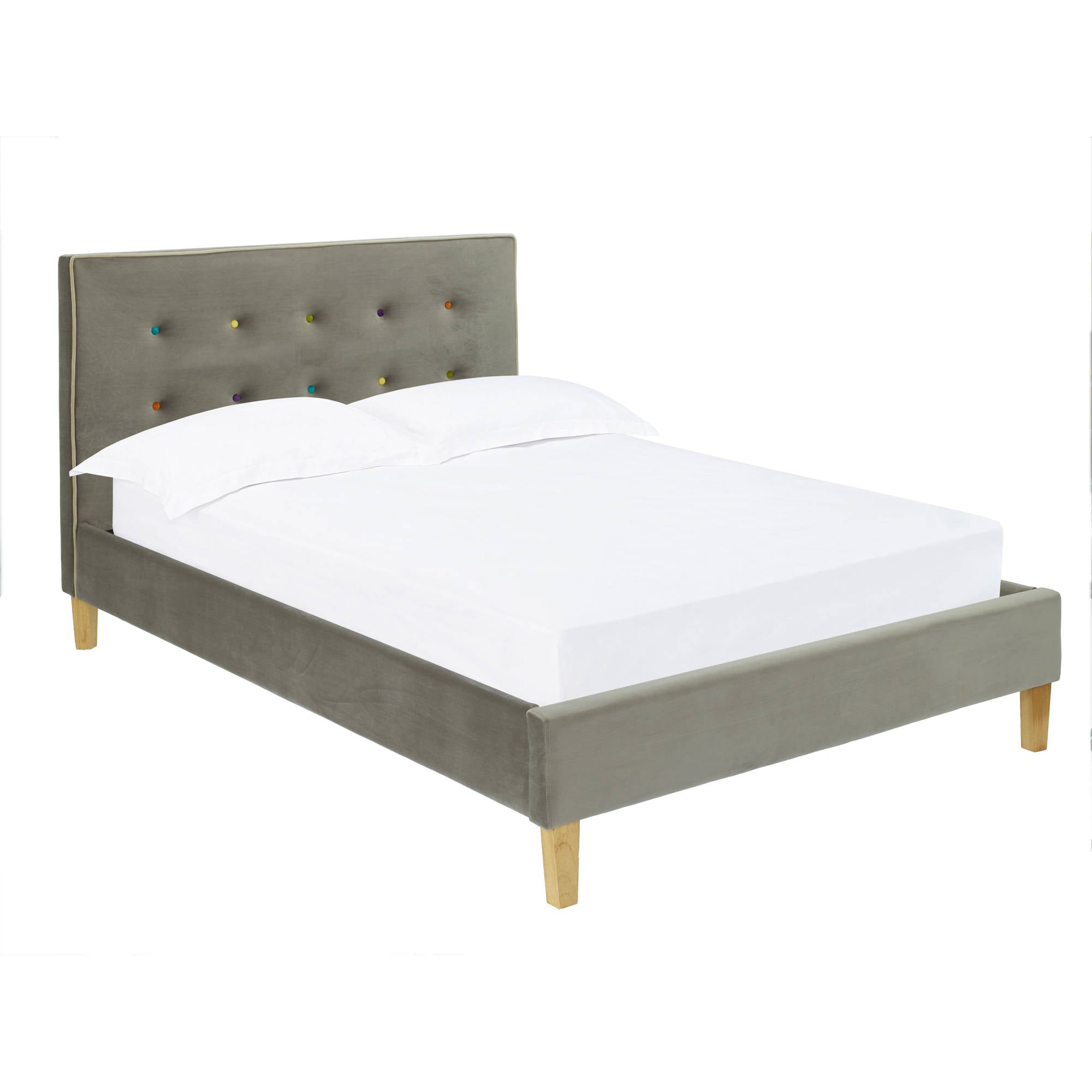 Euston King Size Bed in Grey - Ezzo