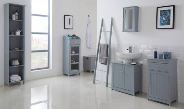 Kodiak Grey Sink Vanity Unit - Ezzo