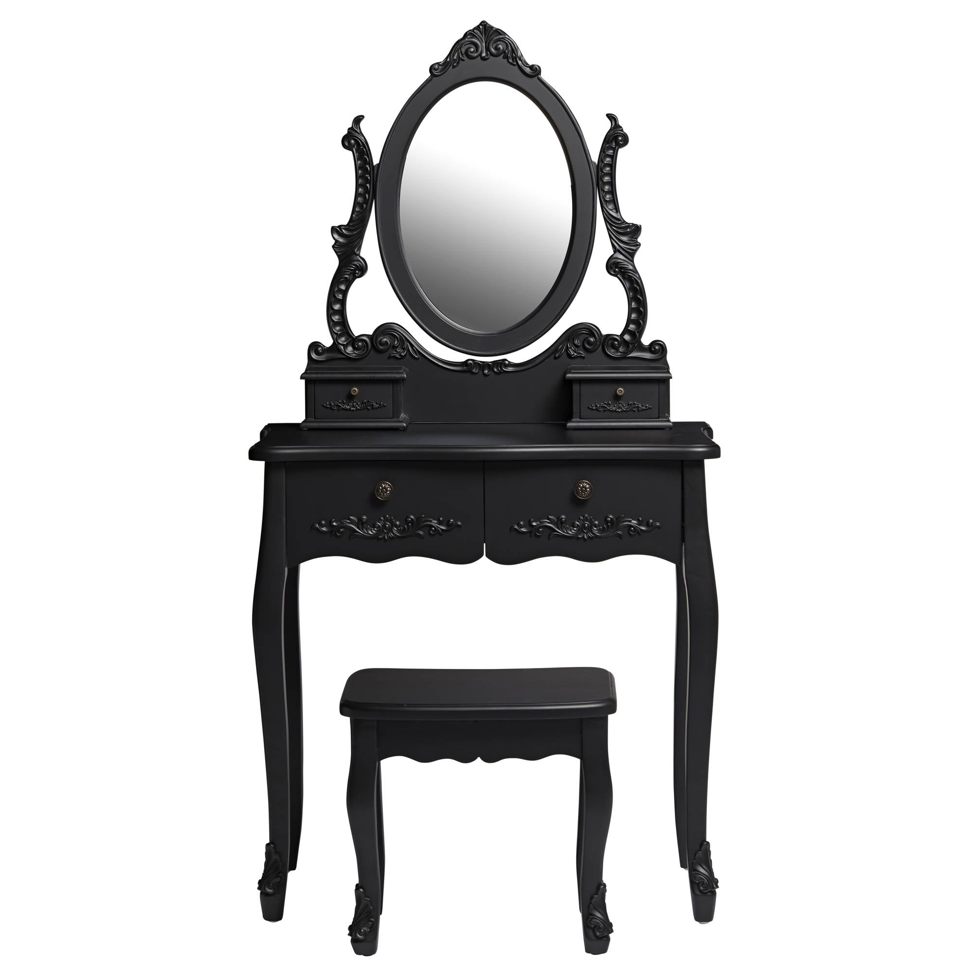 Marie Dressing Table with Mirror and Stool - Ezzo