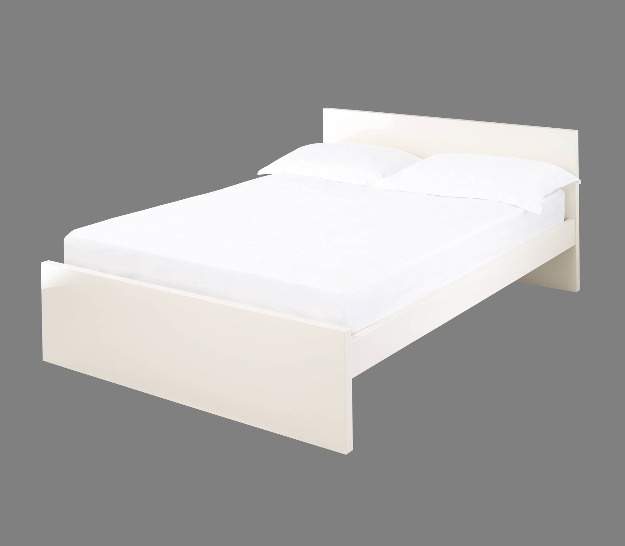 Cuba King Size Bed in Cream - Ezzo