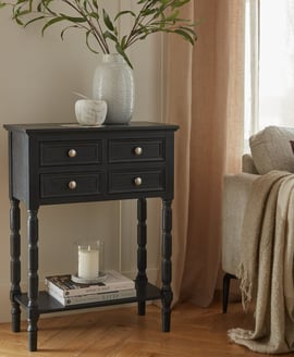 Contour Collection 4 Drawer Side Table