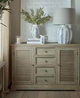 Delphine Collection 2 Door 4 Drawer Large Dresser Base