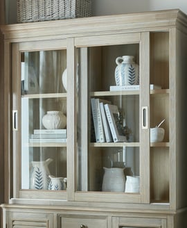 Delphine Collection Sliding Glass Dresser Top