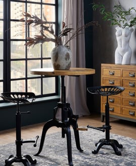 Draftsman Adjustable Bar Bistro Table