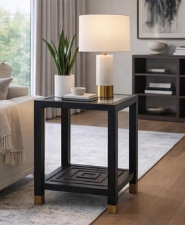 Lennox Black Side Table