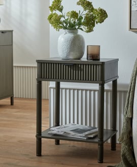 Reed Collection 1 Drawer Side Table