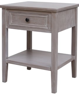 The Serene Collection One Drawer Side Table