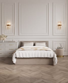 Berlin Beige Ottoman King Size Bed
