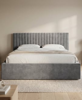 Berlin Kingsize Bed Silver