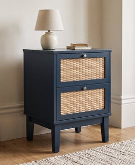 Bordeaux Blue Bedside