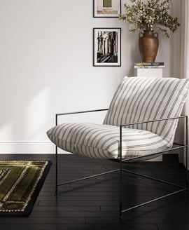 Brook Chalk Stripe Chair