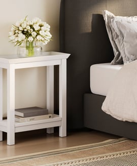 Cote White Side Table