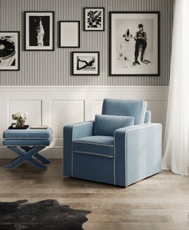 Diego Ice Blue Chair