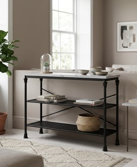 Fairmont Marble Effect Console Table