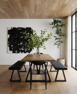 Hyde Whiskey Black Dining Table