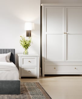 Ives White 2 Door Wardrobe