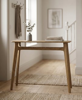Kitt Smoked Console Table