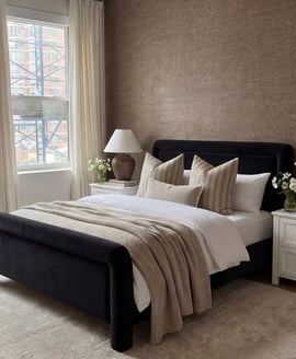 Leonnie Black Double Bed