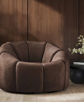 Nao Treacle Swivel Chair
