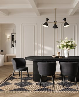 Nova Black Black Dining Chair