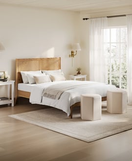Palms Smoked Double Bed