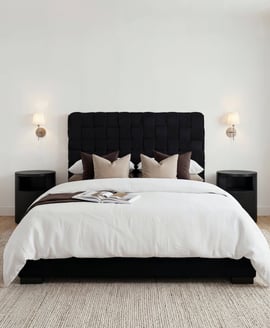 Pasadena Black Double Bed