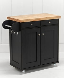 Portland Kitchen Island Black