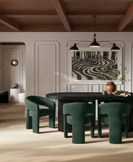 Rina Black Dining Table