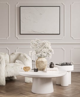 Rumi White Coffee Table