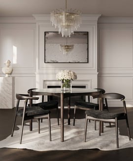 Seine Coal and Chocolate Dining Chair