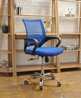 Tate Mesh Back Office Chair Blue