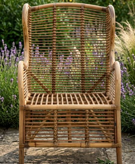 Manado Grey Natural Kubu Rattan Chair