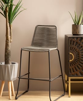 Sisal Grey Rope Bar Chair