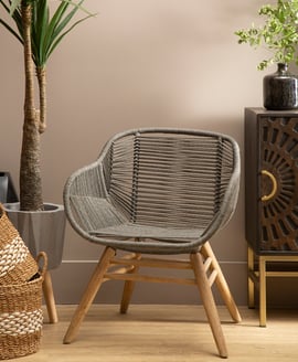 Sisal Grey Rope Armchair