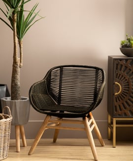 Sisal Black Rope Armchair