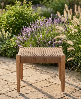 Opus Woven Rope Footstool