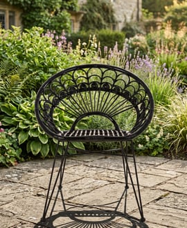 Manado Black Natural Rattan Chair