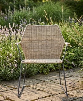 Manado Angled Design Natural Rattan Chair
