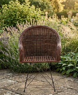 Manado Natural Croco Rattan Chair