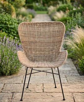 Manado Curved Design Natural Rattan Chair