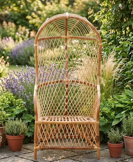Manado High Back Natural Rattan Chair