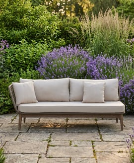 Opus Woven Rope Chaise Longue with Cushions