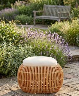 Manado Natural Rattan Bean Bench