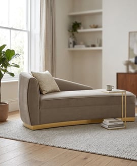 Batix Grey Left Arm Chaise Longue