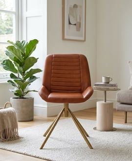 Buffalo Tan Leather Chair