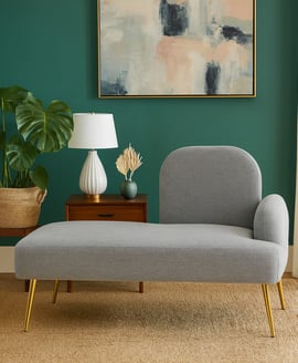 Heather Grey Right Hand Chaise Longue