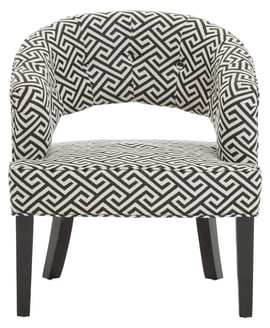 Regents Park Greek Key design Cutout Lounge Chair