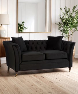 Sabrina 2 Seat Onyx Sofa
